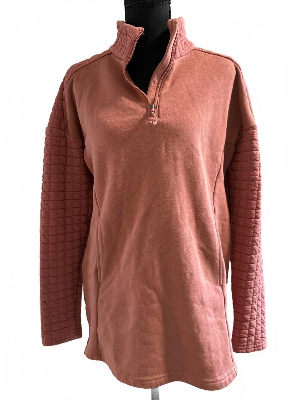 Columbia Sportswear Women’s XS Dusty Rose Quilted Quarter Zip Sweatshirt